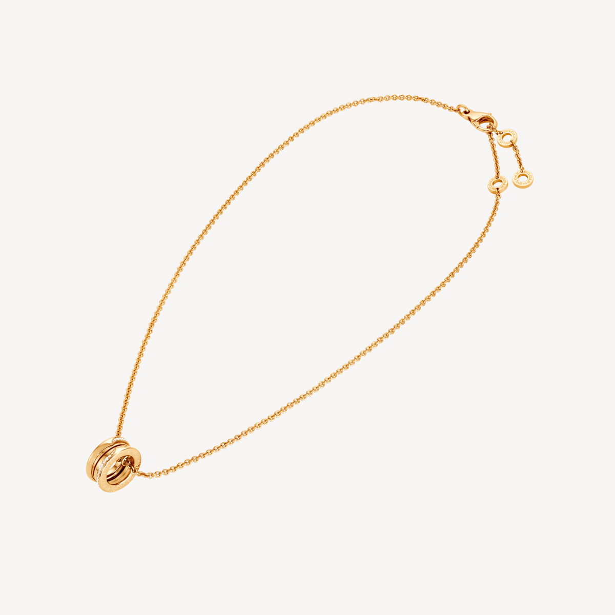B.zero1 Demi-Pave Diamond Necklace - 18K Gold