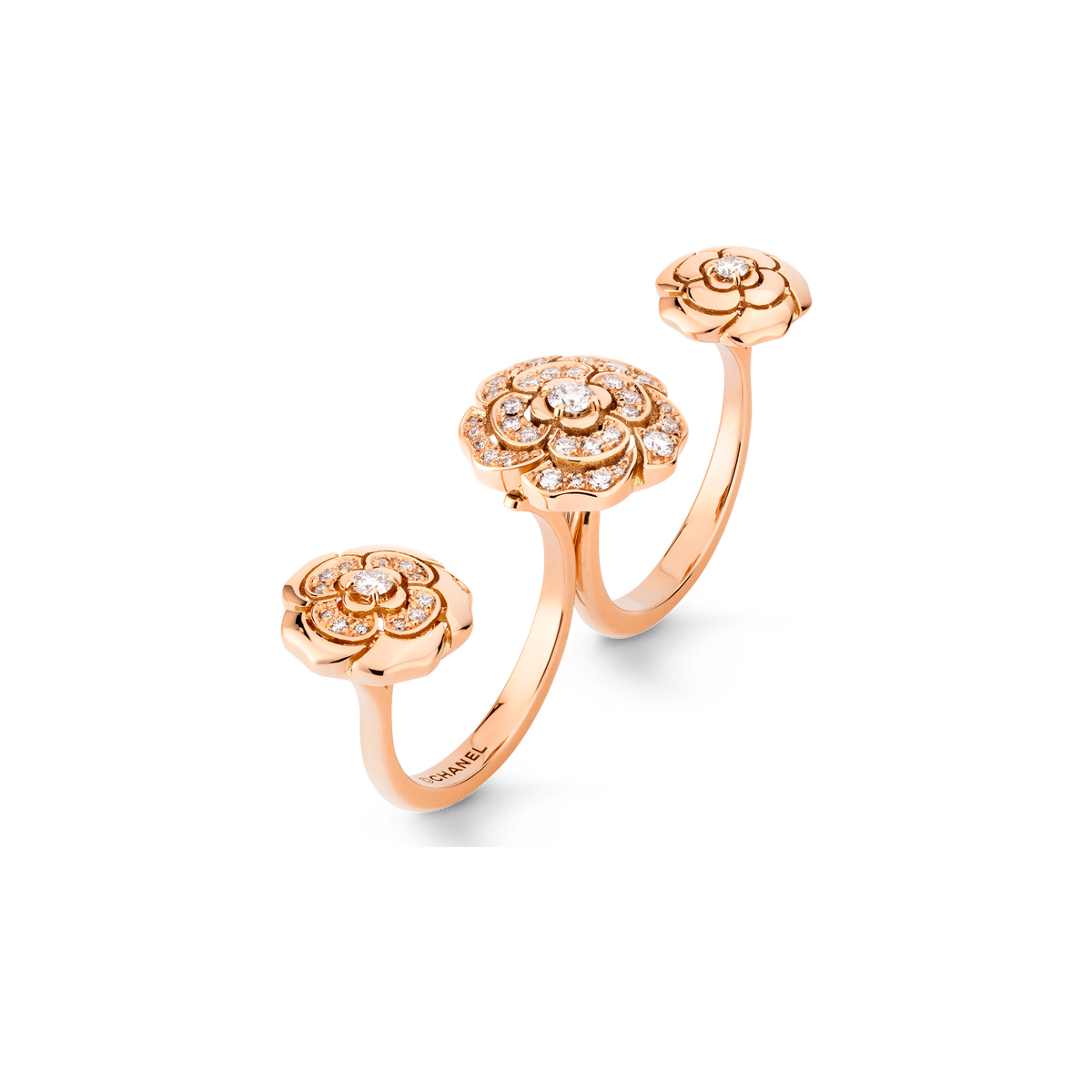 Chanel Extrait De Camelia Transformable Ring - 18K Gold