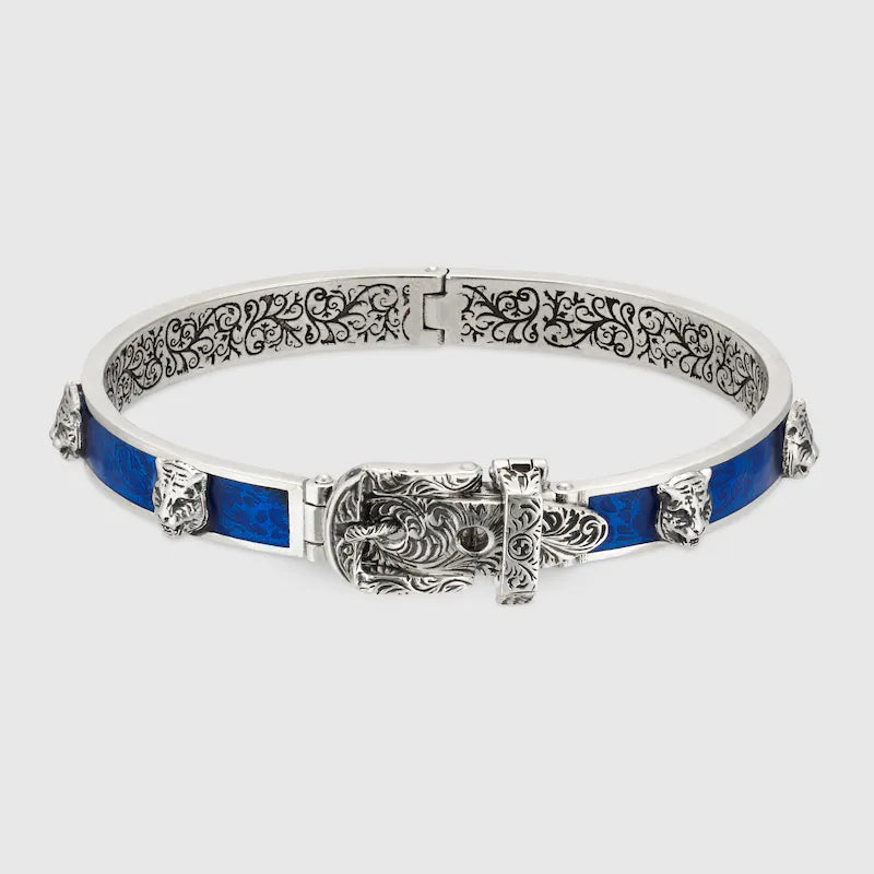 Gucci Double G Garden Blue Bracelet