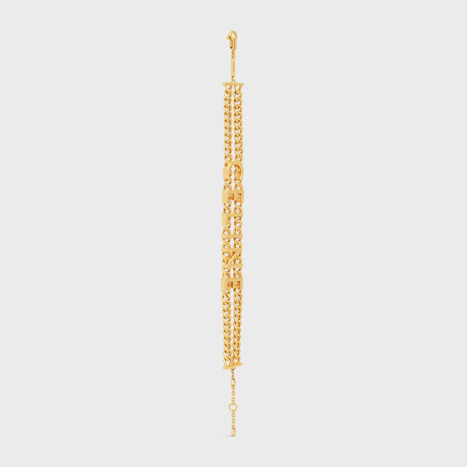 Celine Triomphe Gourmette Bracelet
