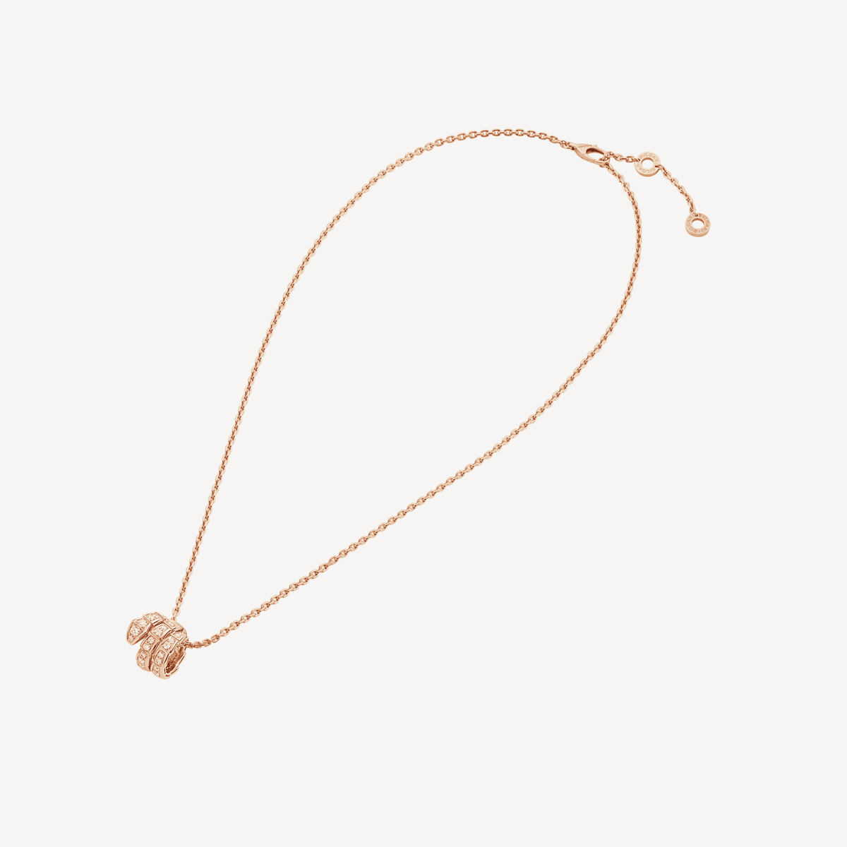Bvlgari Serpenti Viper Pave Moissanite Necklace - 18K Gold