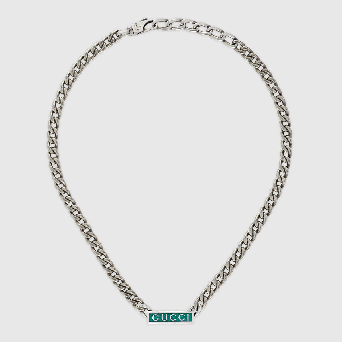 Gucci Double G Enamel Chain Necklace