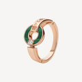 Bvlgari Malachite Ring - 18K Rose Gold