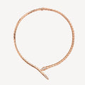 Bvlgari Serpenti Viper Demi-Pave Diamond Necklace - 18K Gold