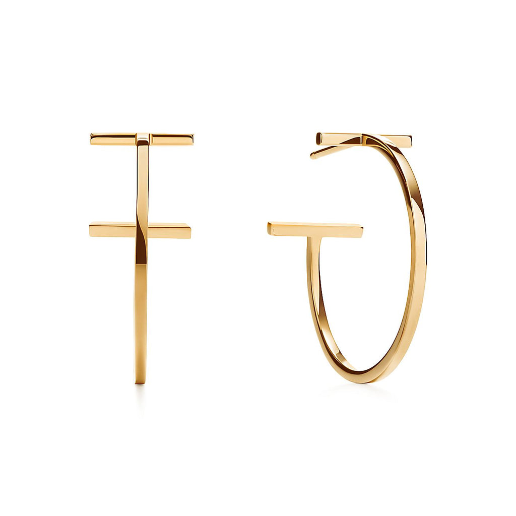 Tiffany Hoop Earrings - 18K Gold