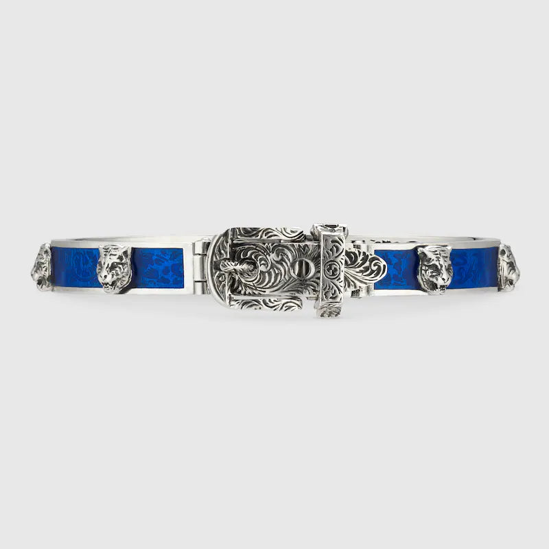 Gucci Double G Garden Blue Bracelet