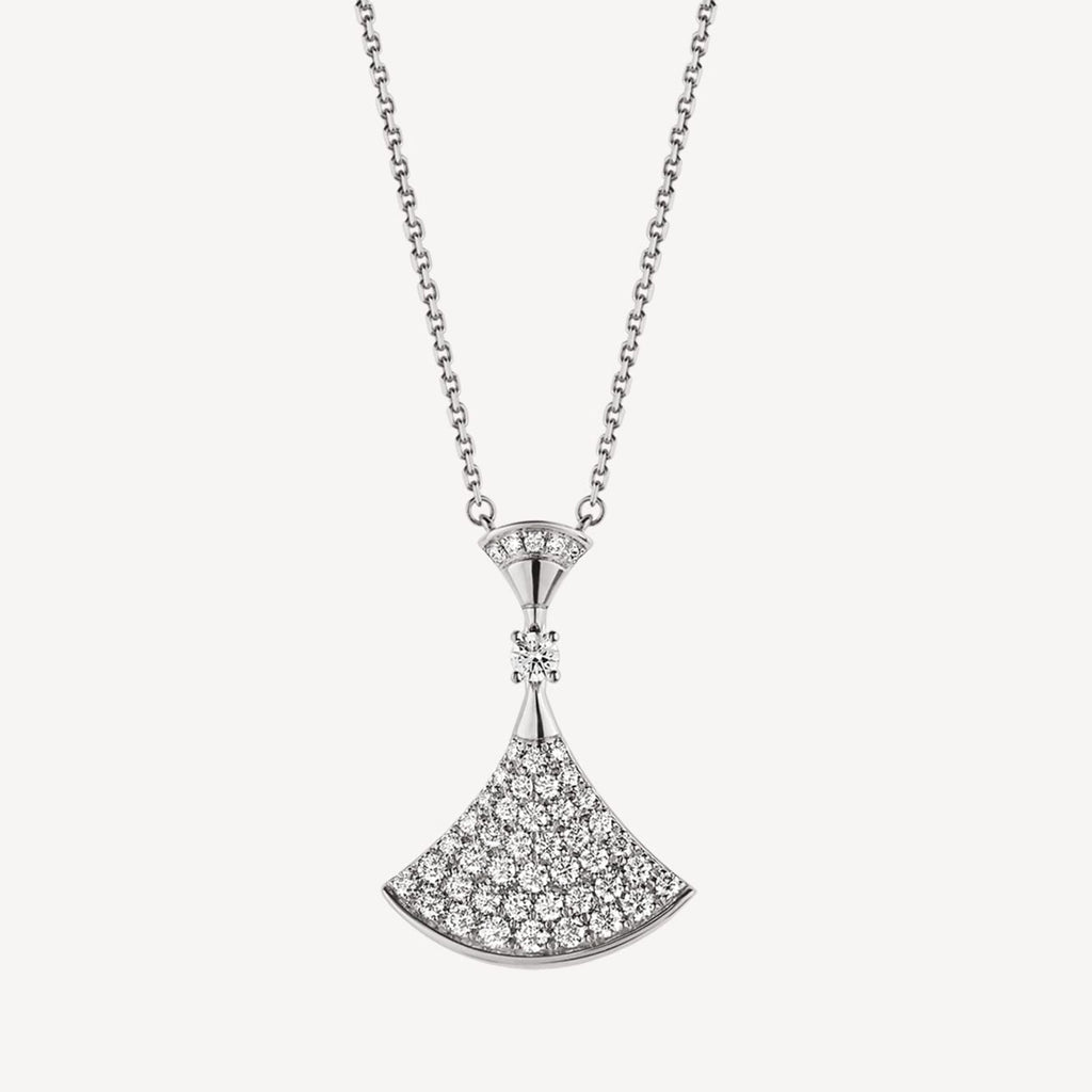 Bvlgari Dream Pave Diamond Necklace - 18K Gold