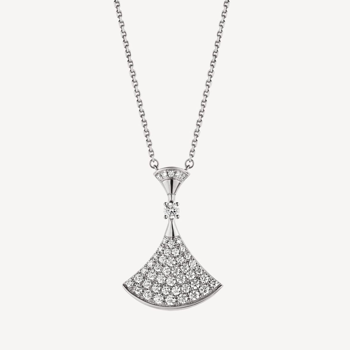 Bvlgari Dream Pave Diamond Necklace - 18K Gold
