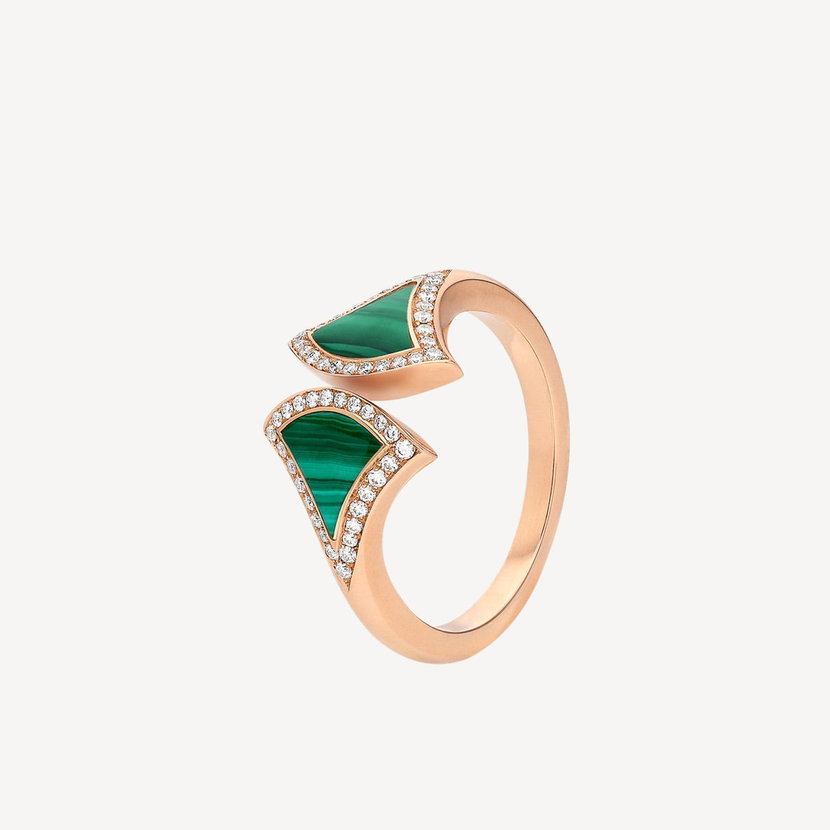 Bvlgari Dream Malachite Ring - 18K Rose Gold