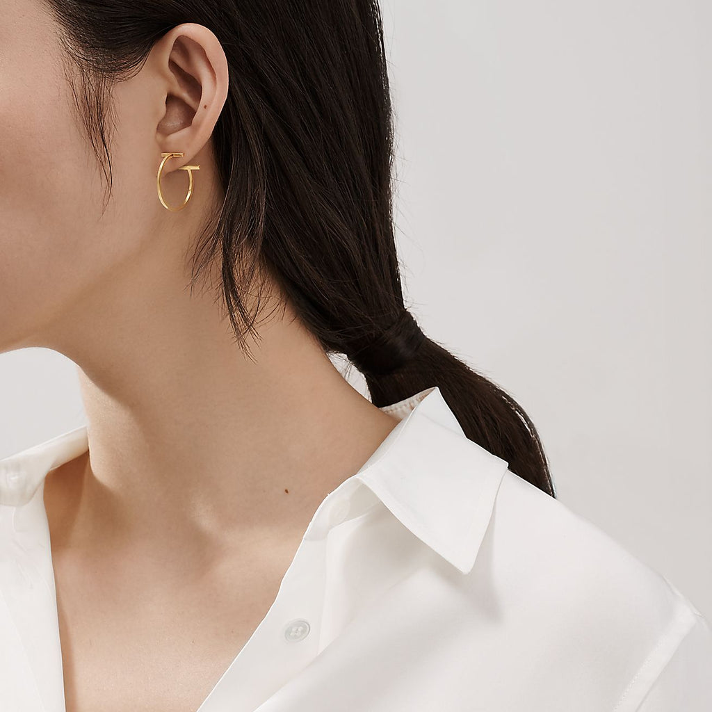 Tiffany Hoop Earrings - 18K Gold
