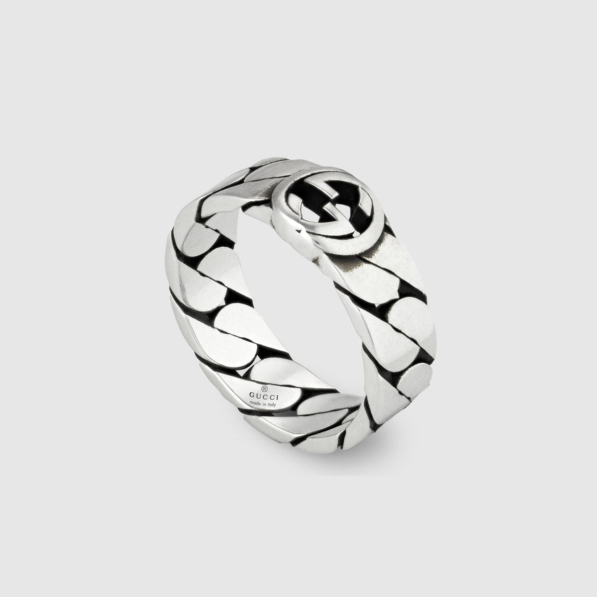 Gucci Double G Interlocking G Wide Ring - 5 mm Width