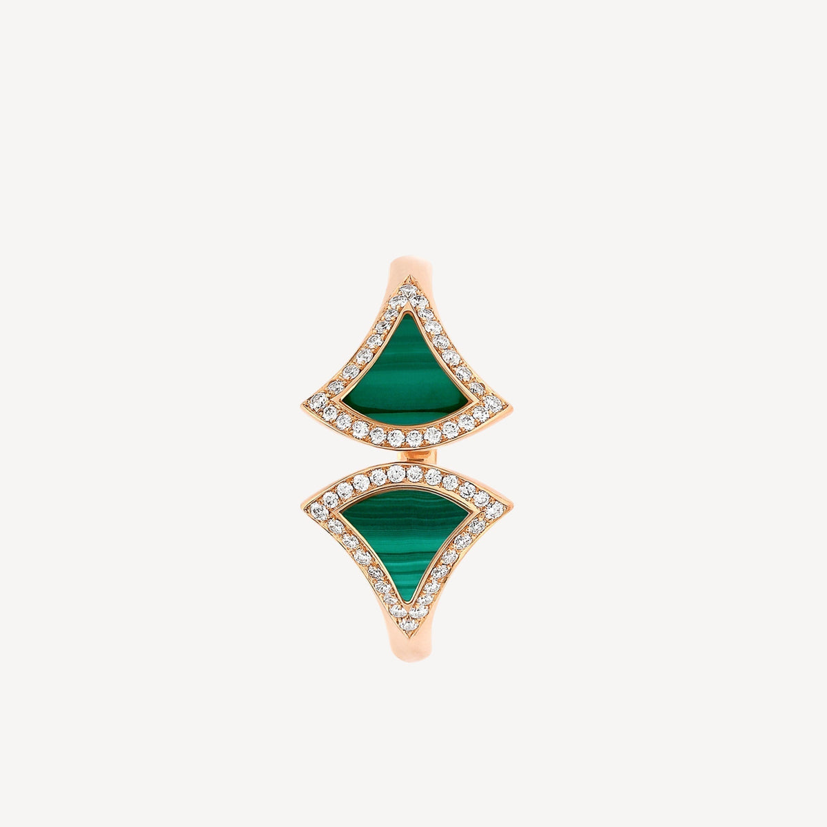 Bvlgari Dream Malachite Ring - 18K Rose Gold