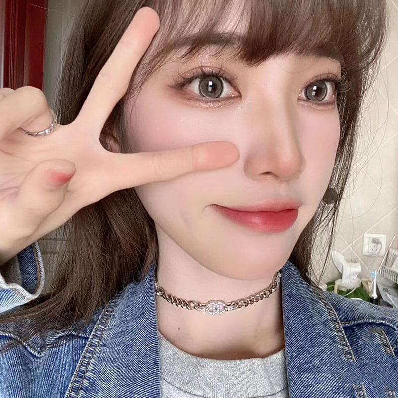 Chanel Crystal Chain Links Choker Necklace