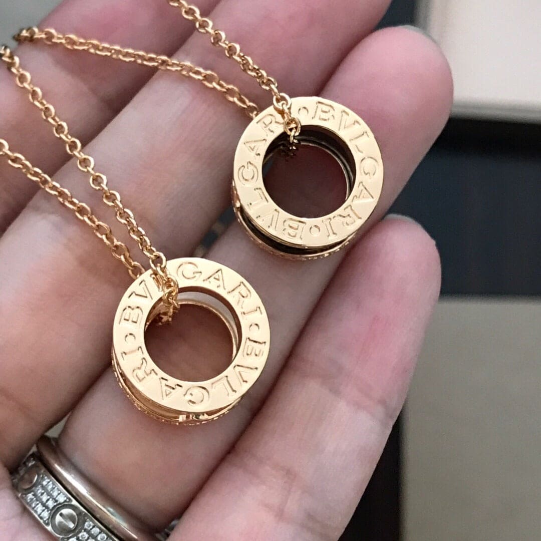 B.zero1 Edge Moissanite Necklace - 18K Gold