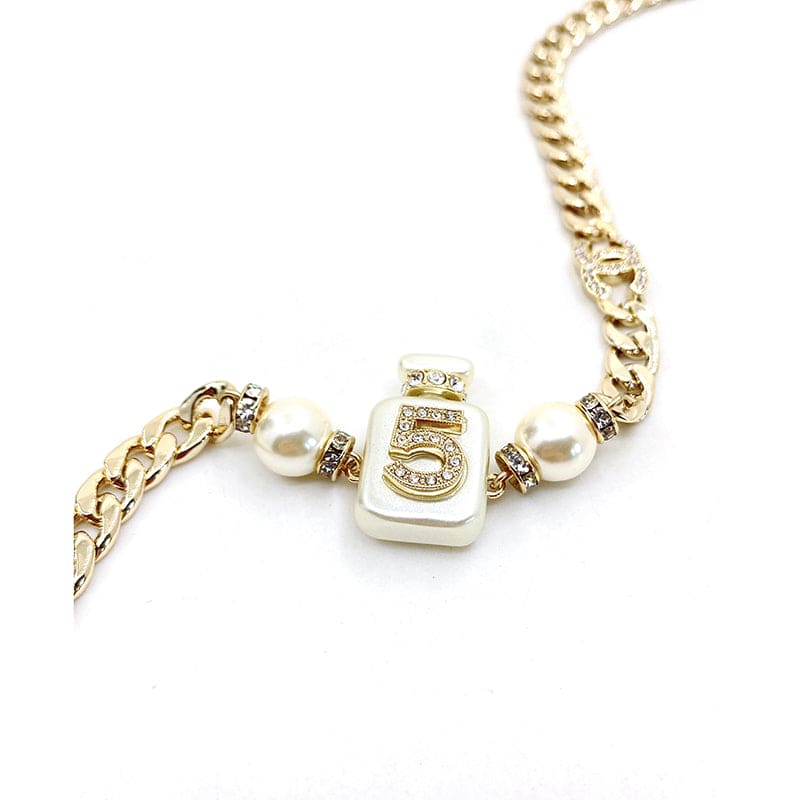 Chanel No. 5 Perfume Bottle Pendant Necklace