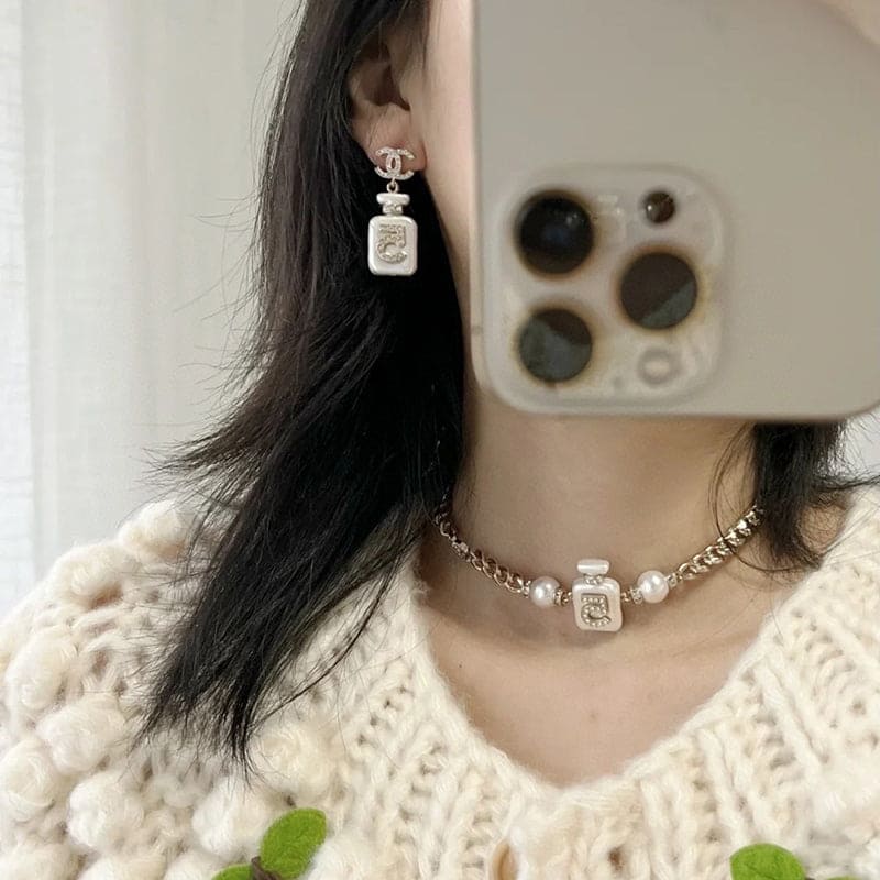 Chanel No. 5 Perfume Bottle Pendant Necklace