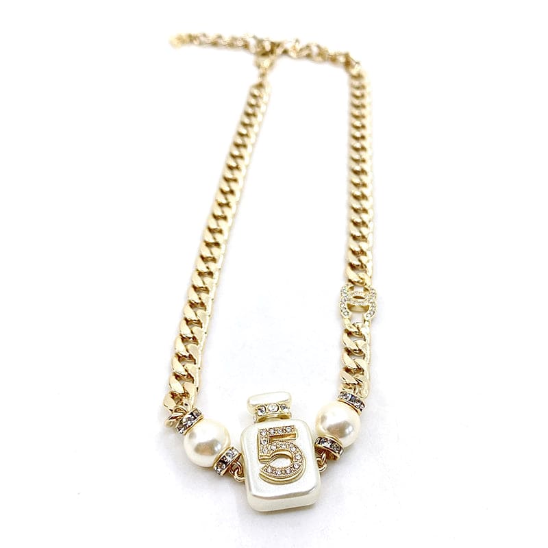 Chanel No. 5 Perfume Bottle Pendant Necklace