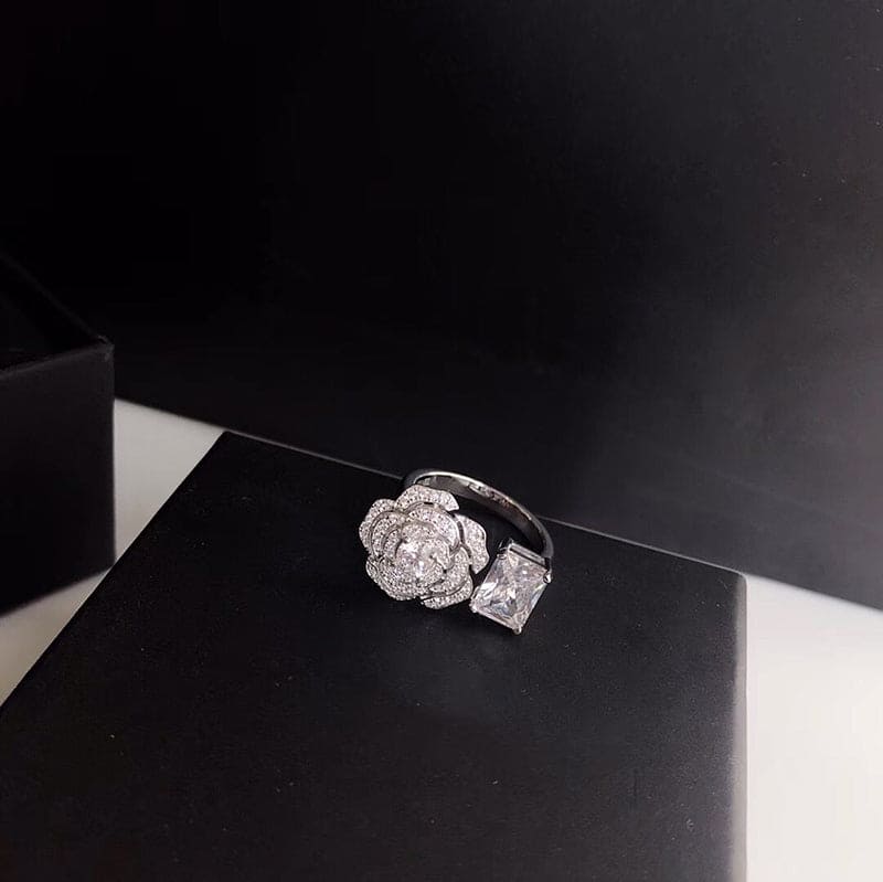 Chanel Diamond Camelia Ring - 18K White Gold