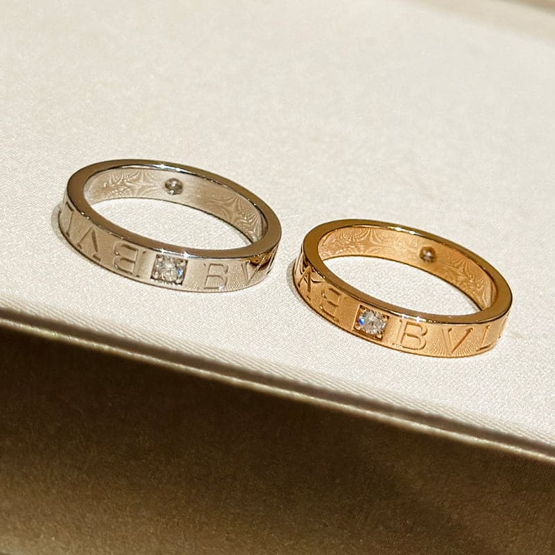 Bvlgari Diamond Ring - 18K White Gold