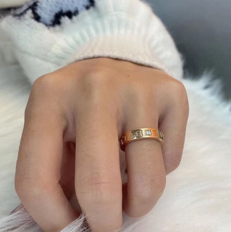 Bvlgari Diamond Ring - 18K Rose Gold