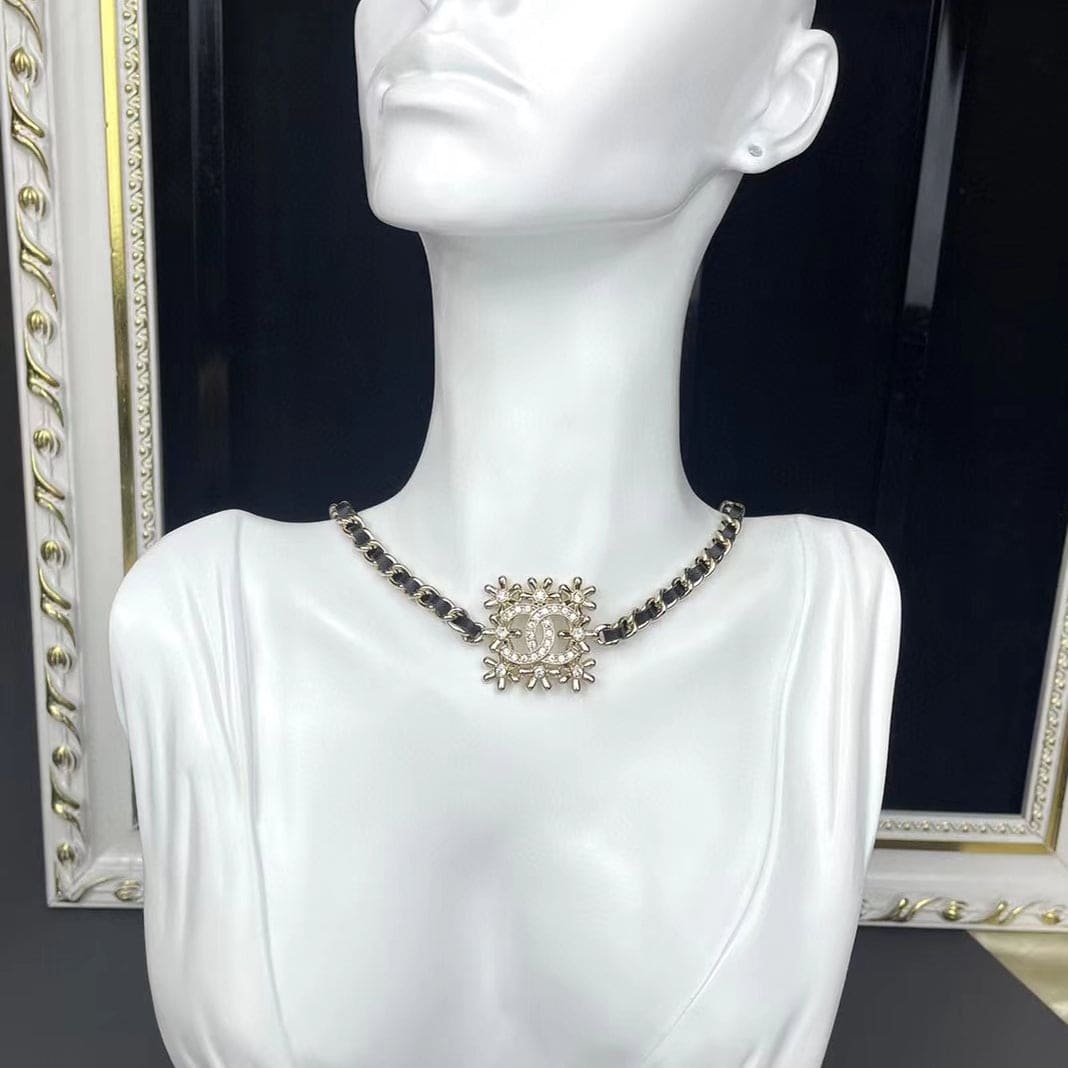 Chanel Lambskin Choker Necklace