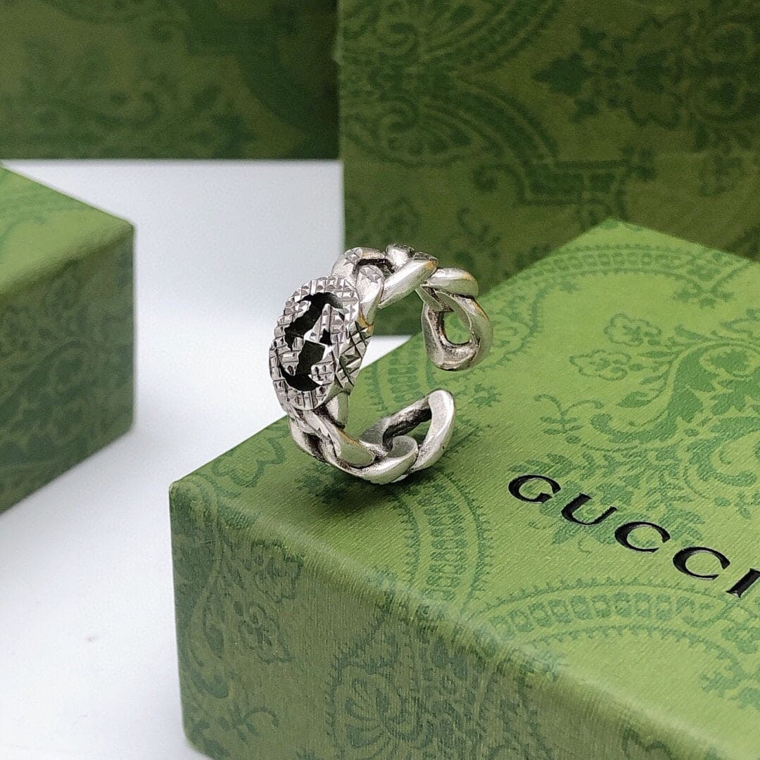 Gucci Double G Ring - 6 mm Width