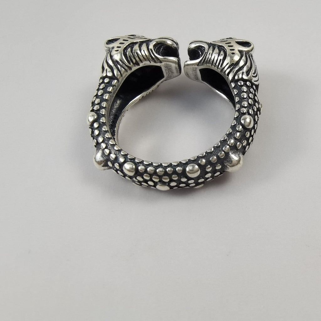 Gucci Double G Tiger Head Ring