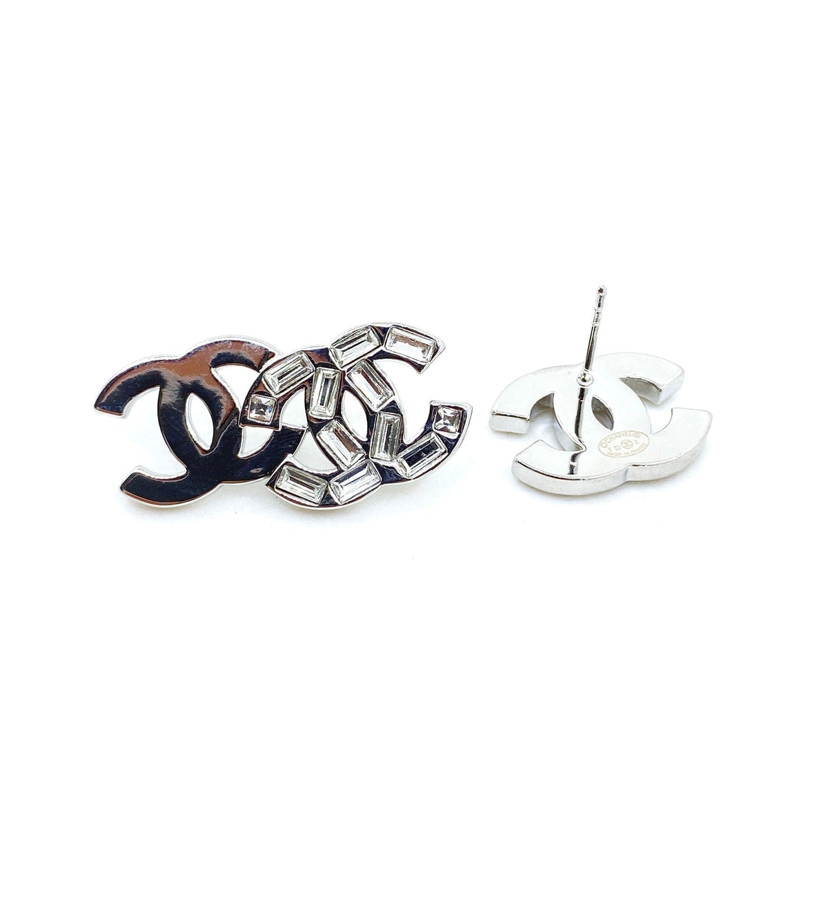 Chanel Crystal Earrings - 18K White Gold