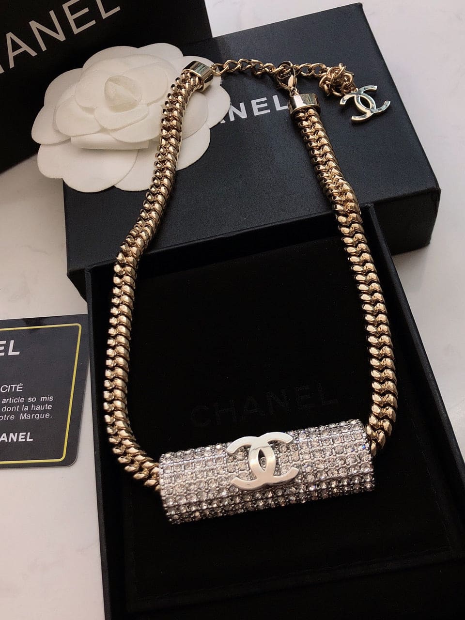 Chanel Diamonds Chain Necklace