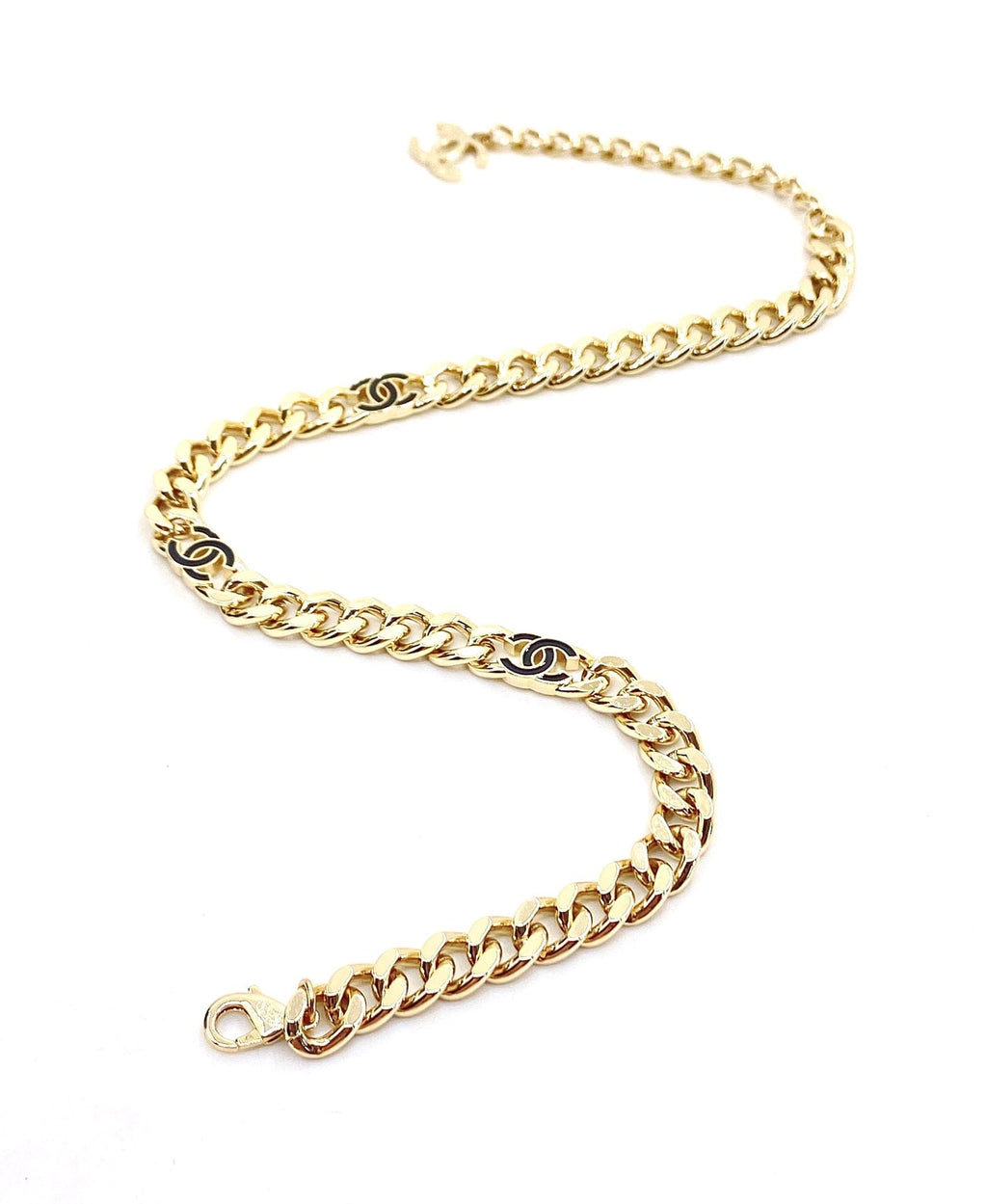 Chanel Black Chain Necklace