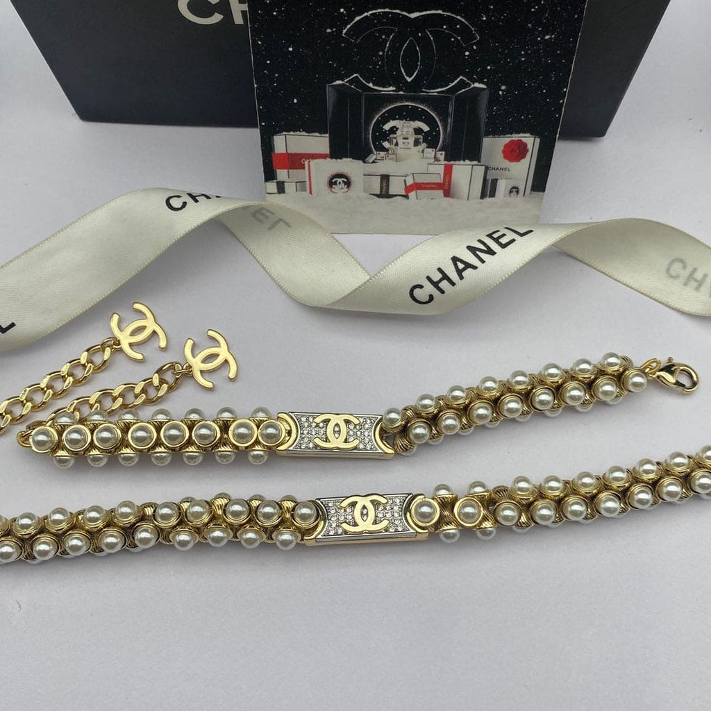 Chanel Pearls Chain Necklace