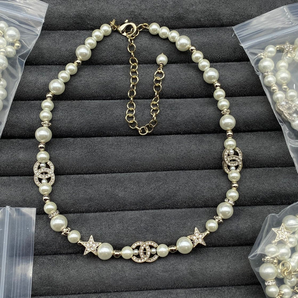 Chanel Pearls & Stars Necklace