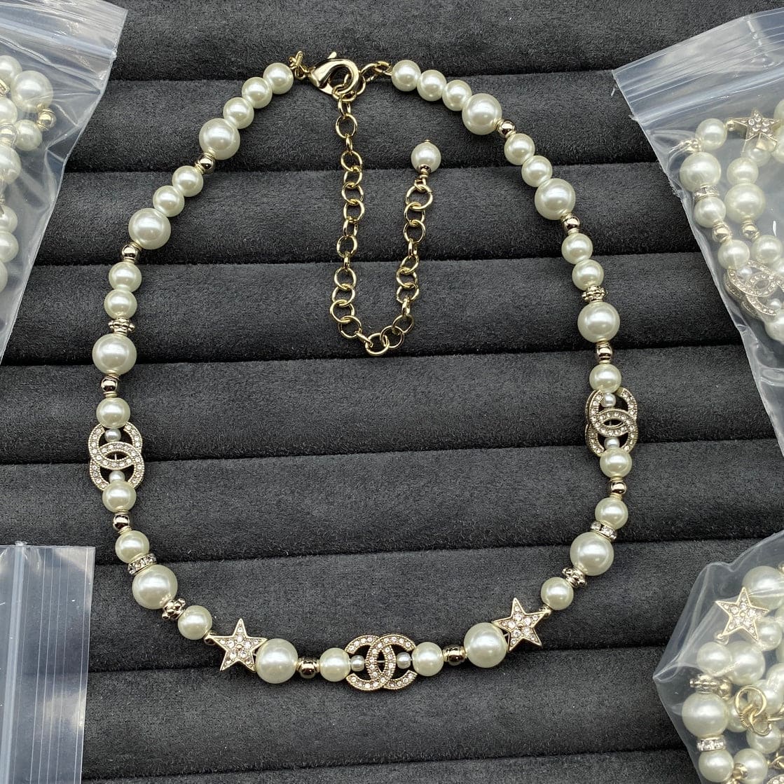 Chanel Pearls & Stars Necklace