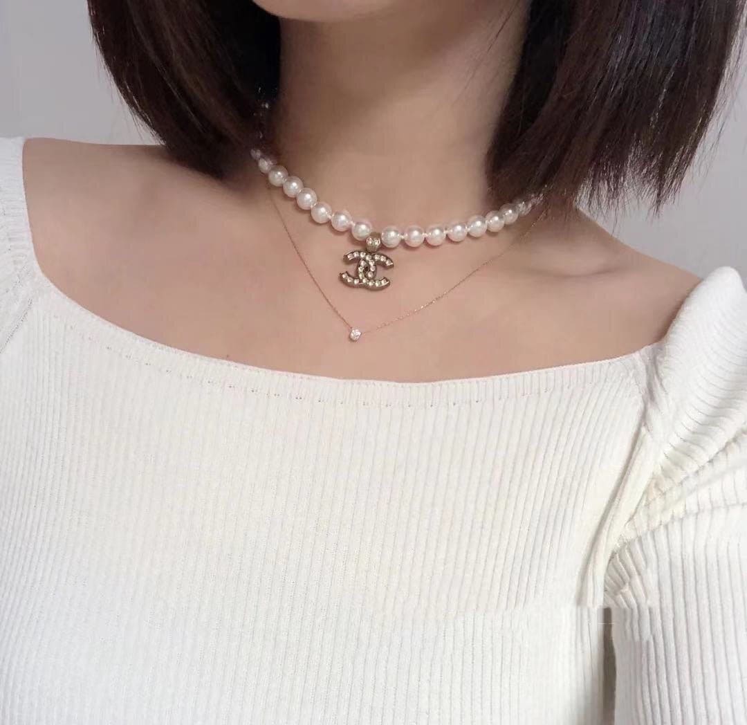 Chanel Diamonds Pearl Necklace