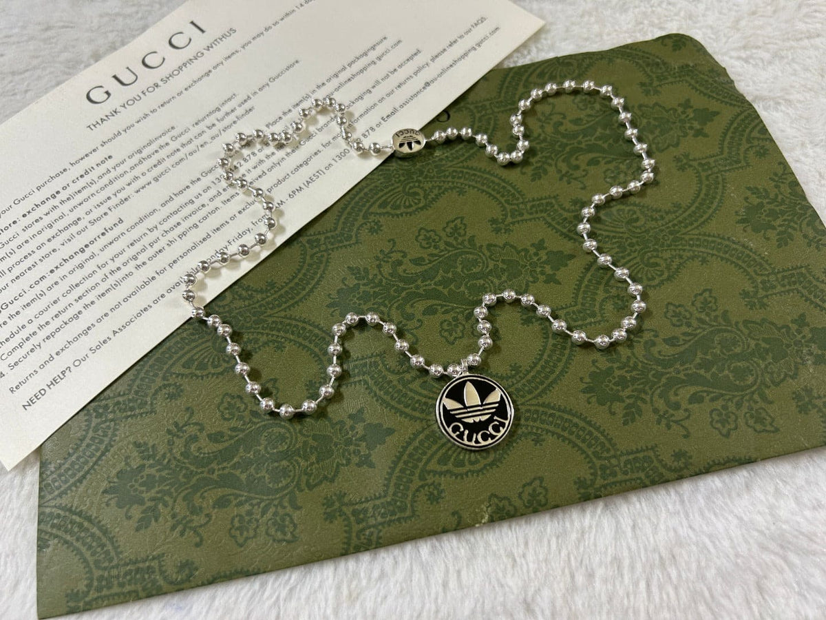 Gucci Double G x Adidas Pendant Boule Necklace