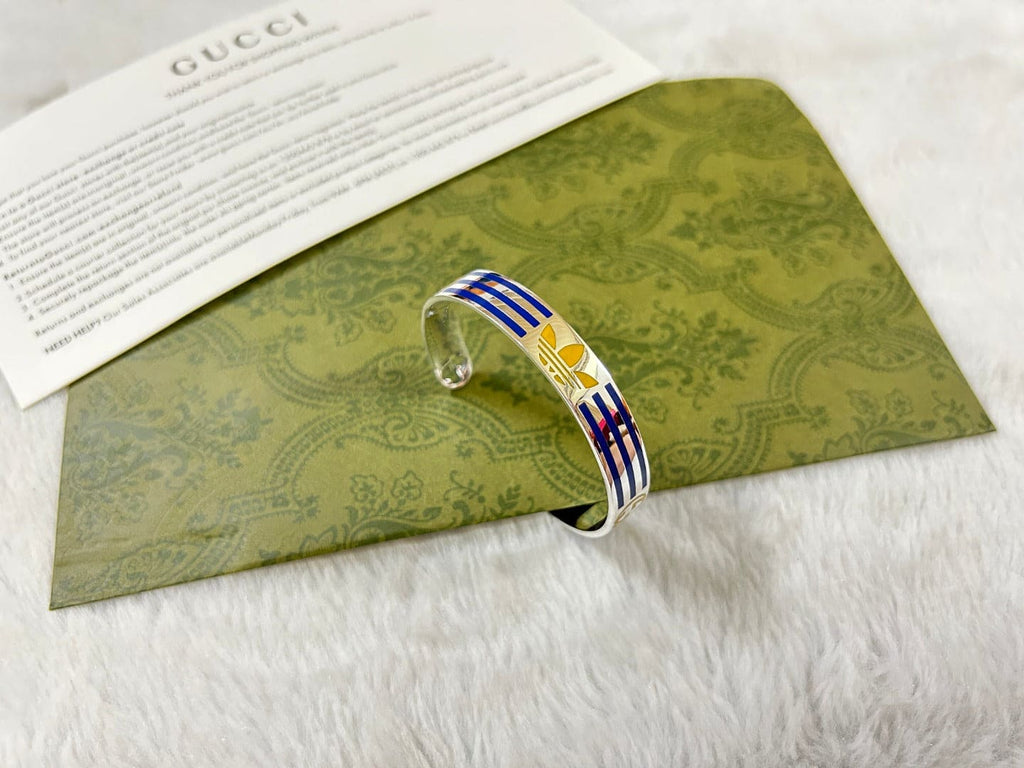 Gucci Double G x Adidas Cuff Blue Bracelet