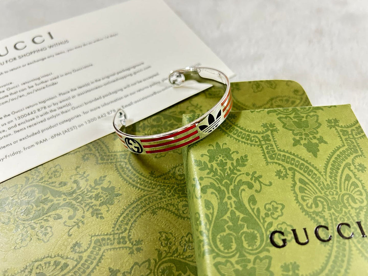 Gucci Double G x Adidas Cuff Orange Bracelet