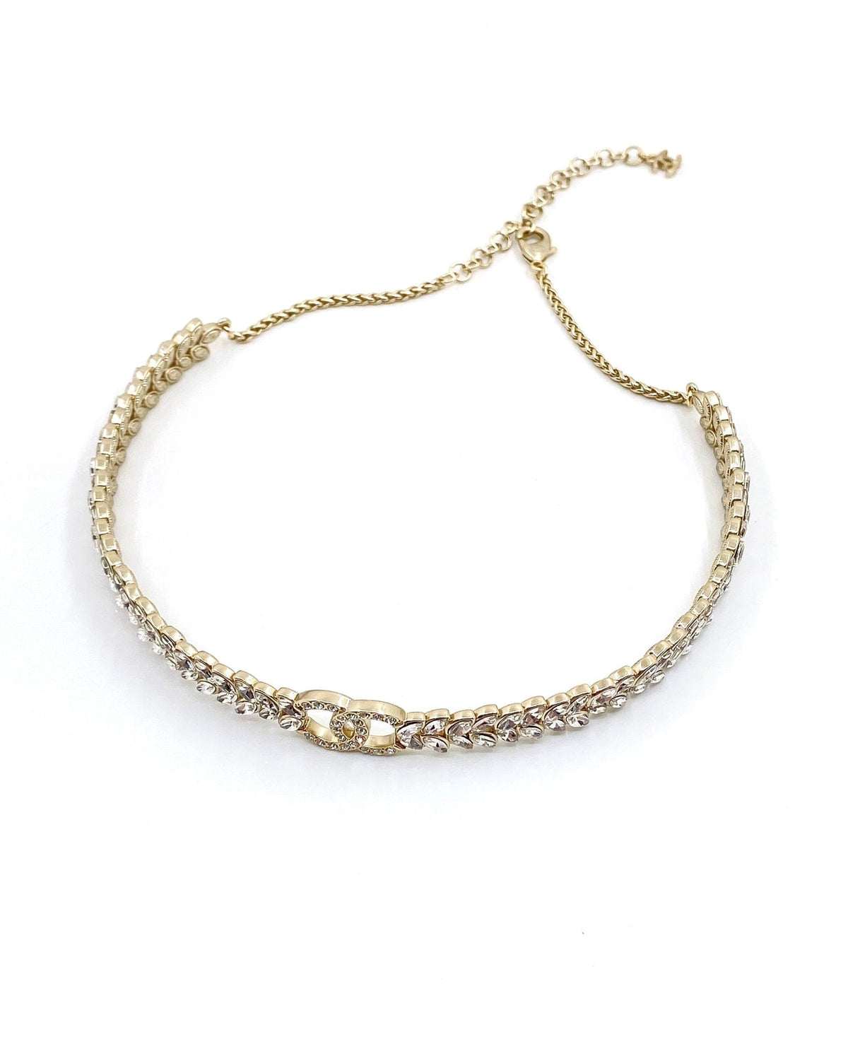Chanel Chain Choker Diamond Necklace