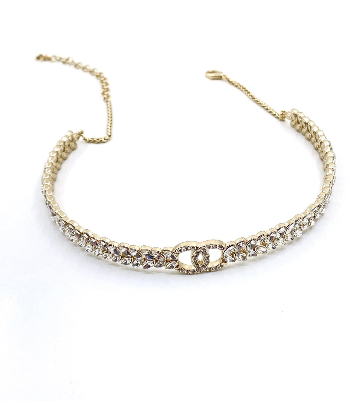 Chanel Chain Choker Diamond Necklace