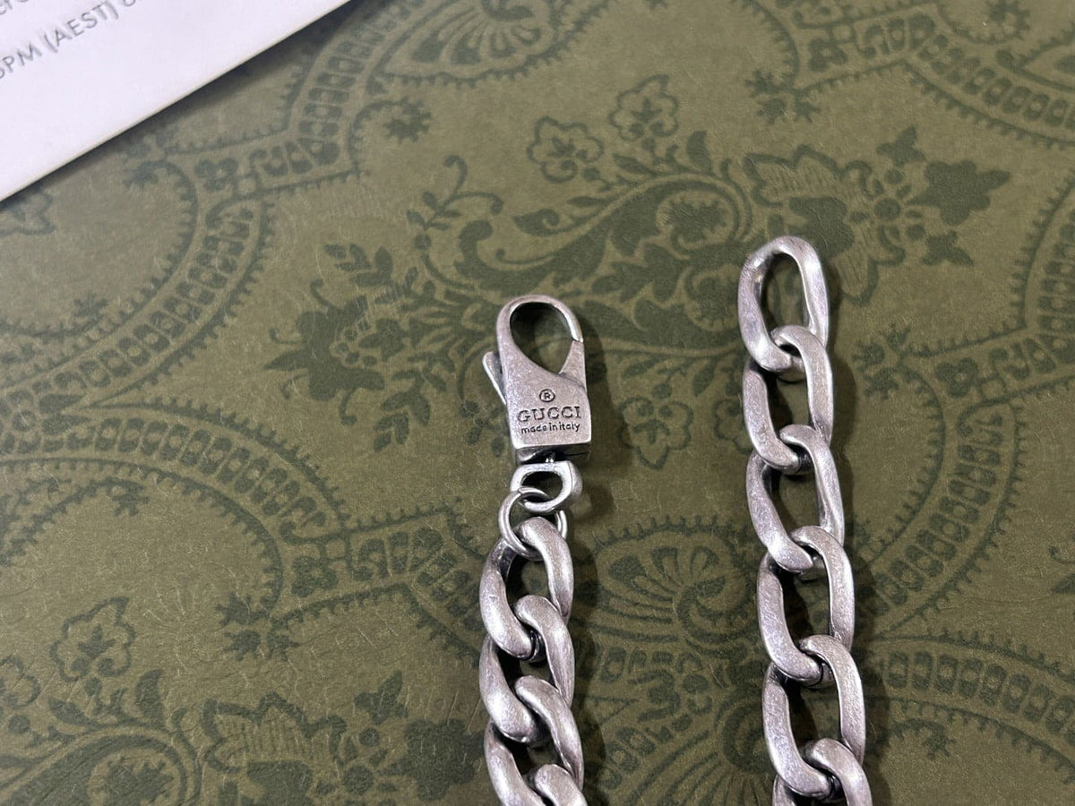 Gucci Double G Enamel Chain Necklace