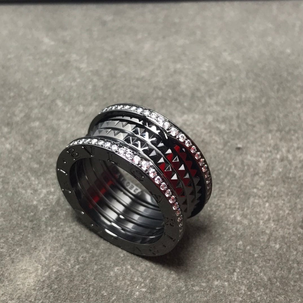 B.zero1 Black Ceramic Ring - 18K White Gold