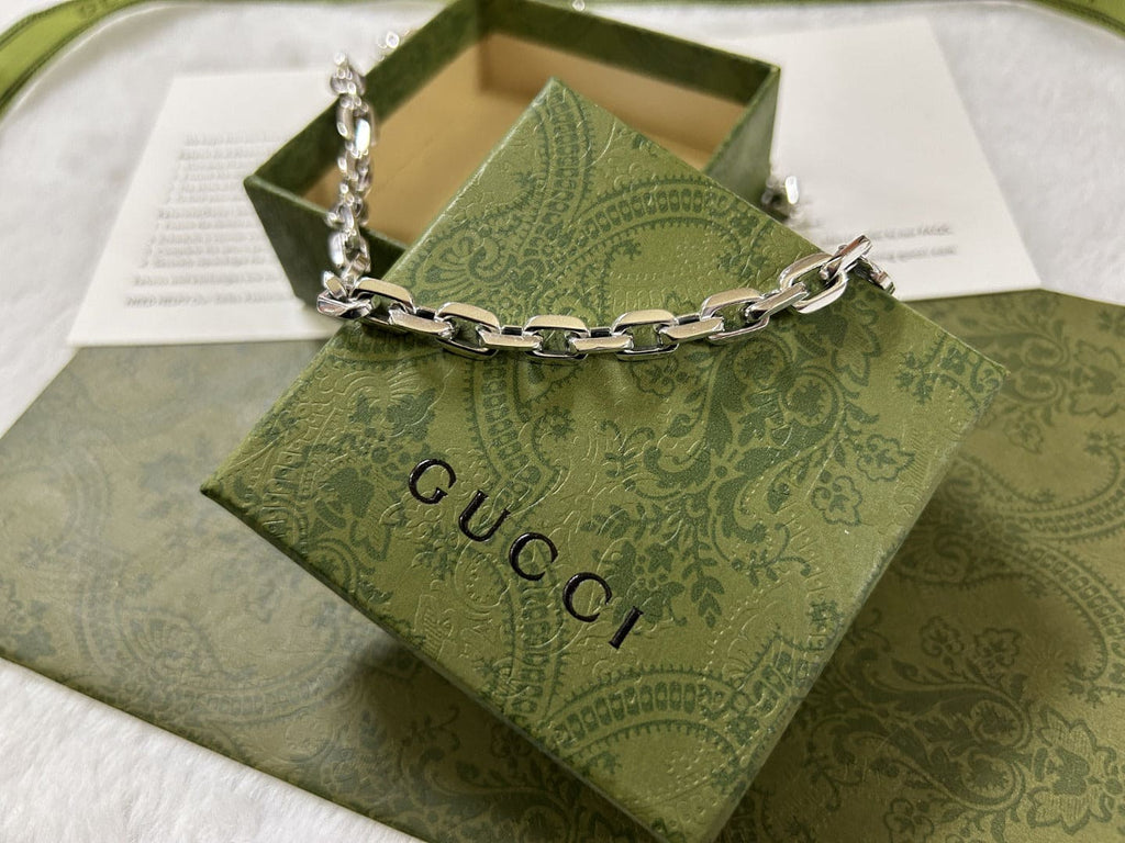 Gucci Double G Interlocking G Chain Necklace