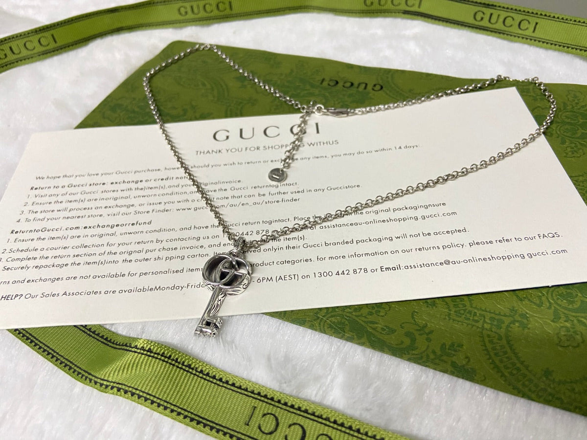 Gucci Double G Key Necklace