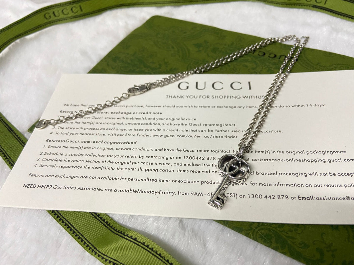 Gucci Double G Key Necklace