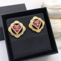 Chanel Heart Vintage Earrings - 18K Yellow Gold