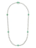 Gucci Double G Interlocking G Green Necklace
