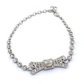 Chanel Diamond Bow Tie Pendant Necklace