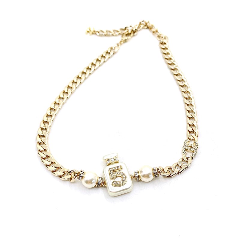 Chanel No. 5 Perfume Bottle Pendant Necklace