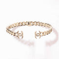 Chanel Interlocking Cuff Logo Choker Necklace