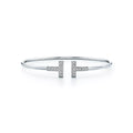 Tiffany Diamond Wire Bracelet - 18K White Gold
